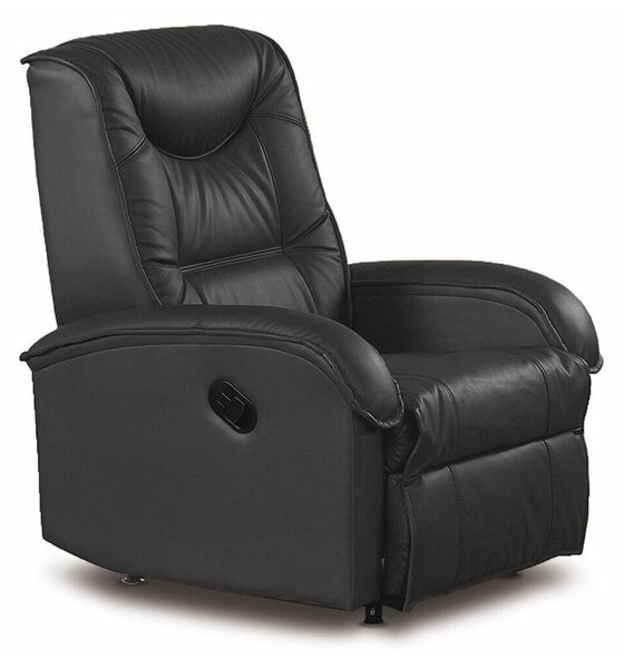 Relax fotelágy Houston 564, Öko-bőr, 83x85x93cm, Fekete