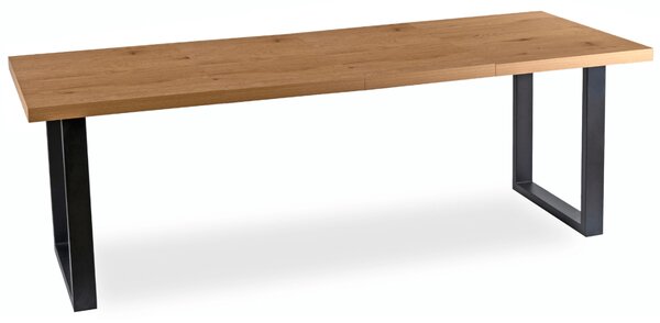 JAKS Kihúzható asztal 130 - 230 cm arany tölgy Tomas fekete
