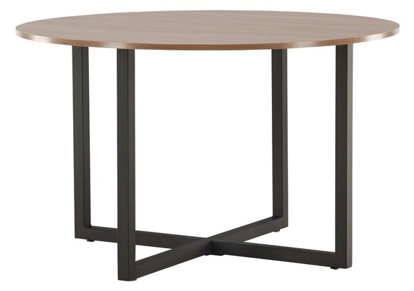 Asztal Dallas 4897, 75cm, Dió, Fekete