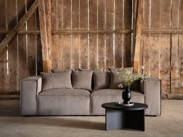 Kanapé Dallas 3278, Kárpit, 80x232x116cm, Barna