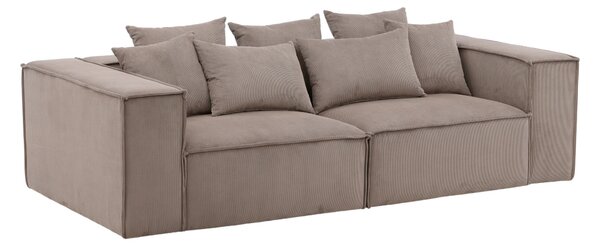 Kanapé Dallas 3278, Kárpit, 80x232x116cm, Barna