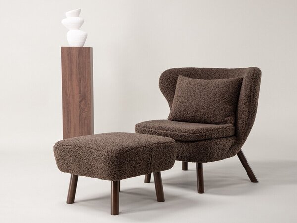 Fotel Dallas 3288, Kárpit, 80x61x85cm, Barna
