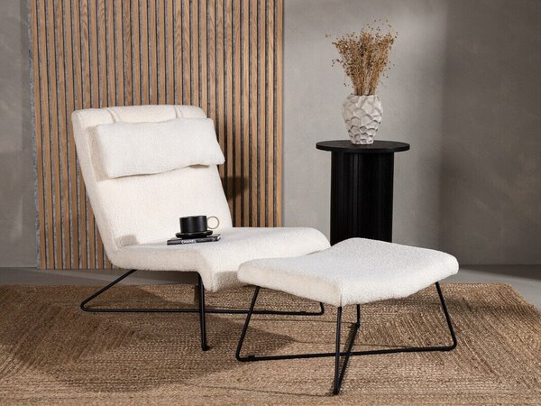 Fotel Dallas 3287, Kárpit, 88x65x88cm, Fehér