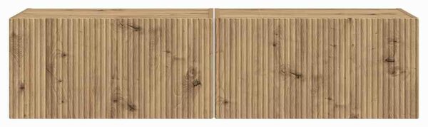 VidaXL TV Fali Szekrény 2 pcs Művészi tölgy 60 x 31 x 29,5 cm Faanyag