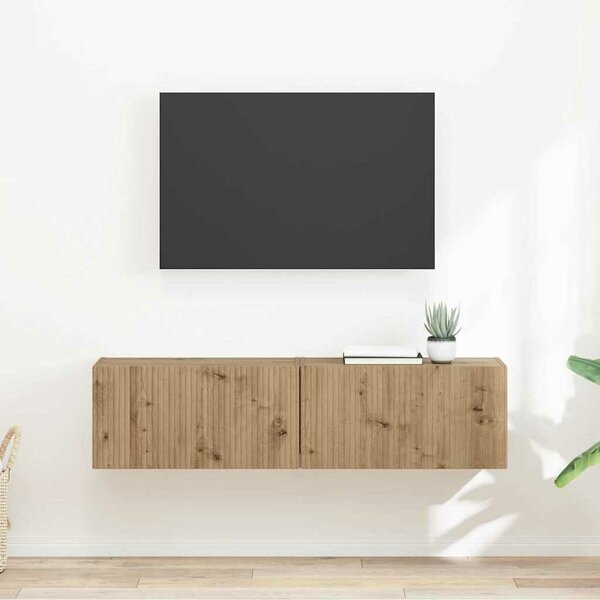 VidaXL TV Fali Szekrény 2 pcs Művészi tölgy 60 x 31 x 29,5 cm Faanyag
