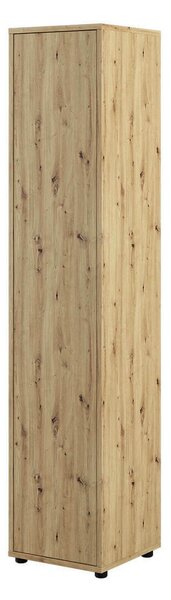 Könyvespolc Concept Lenart IV, Ajtókkal, Zárt, Laminált forgácslap, 218x45x46cm, Artisan tölgy
