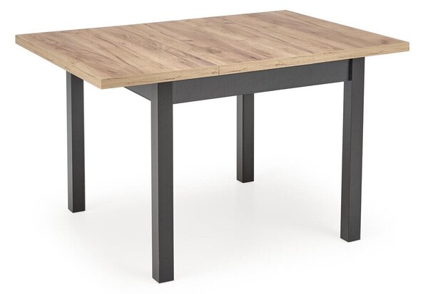 Asztal Houston 1562, 77x90cm, Craft tölgy, Fekete