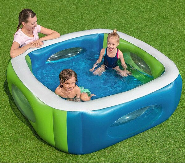 Bestway 51132 Felfújható Gyerekmedence Ablakkal - 168x168x56 cm
