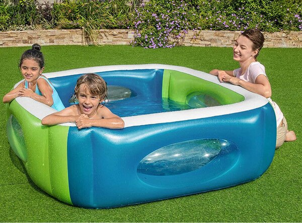 Bestway 51132 Felfújható Gyerekmedence Ablakkal - 168x168x56 cm