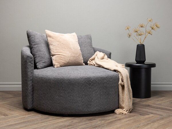 Fotel Dallas 4225, Kárpit, 72x120x118cm, Szürke, Fenyő