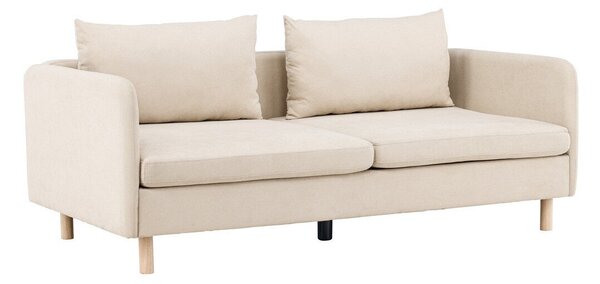 Kanapé Ophflou 100, Kárpit, 83x197x102cm, Bézs, Kaucsuk