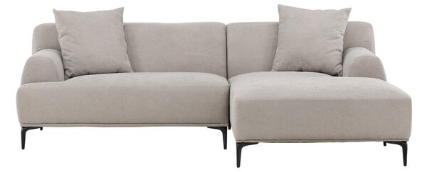 Sarokkanapé Dallas 4362, Kárpit, 77x242x158cm, Világosszürke