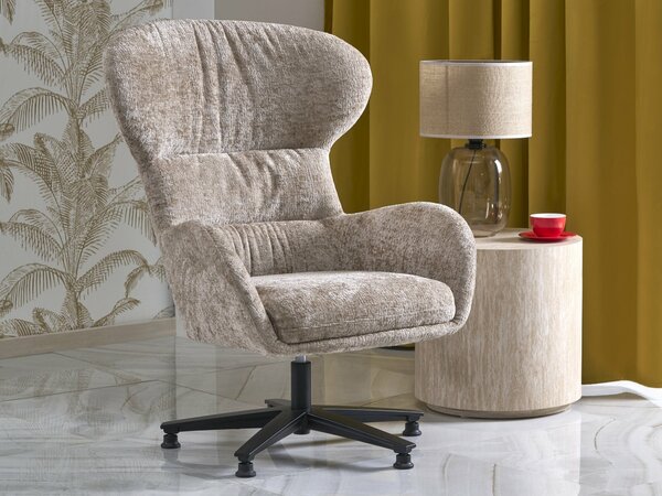 Fotel Houston 1598, Bézs, 80x83x104cm, Lábak: Fém