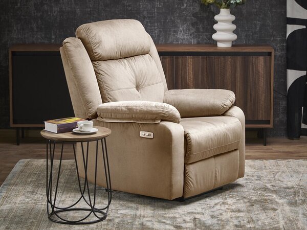 Relax fotel Houston 1781, Kárpit, 105x85x95cm, Bézs