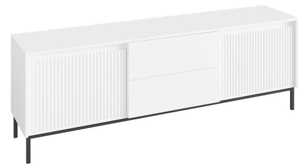 TV-állvány Comfivo Delruva I, Közepes sűrűségű farostlemez, Laminált forgácslap, 60x174x40cm, Fehér
