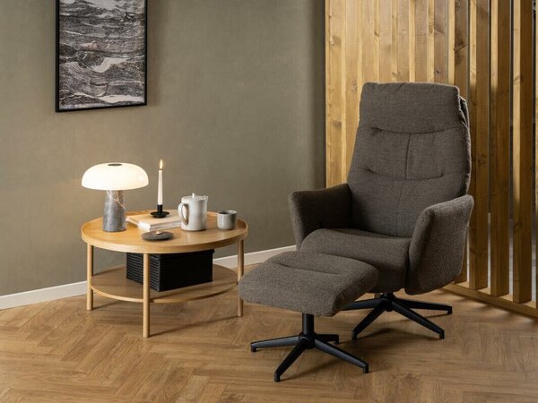 Relax fotelágy Norsica 804, Kárpit, 112x75x83cm, Szürke