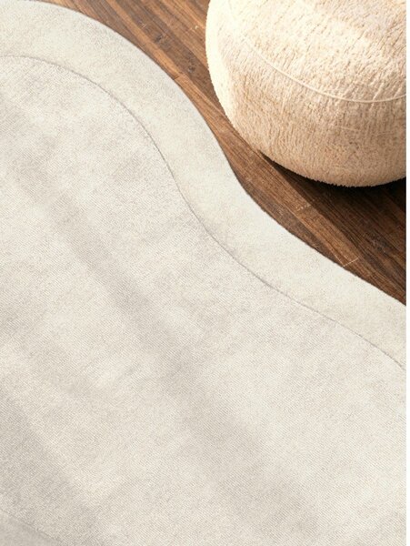 Krémszínű kézi szövésű gyapjúkeverék szőnyeg 125x200 cm Kari Organic – Villeroy&Boch