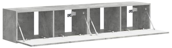 VidaXL TV Fali Szekrény 2 pcs Beton 78,5 x 31 x 29,5 cm Faanyag