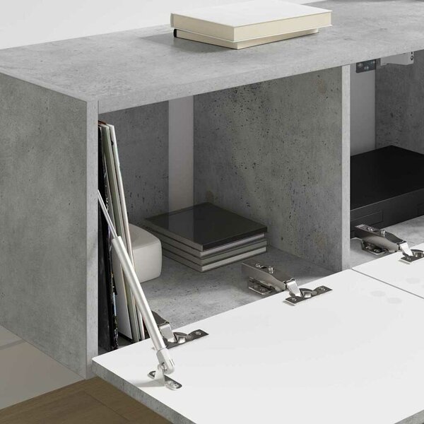 VidaXL TV Fali Szekrény 2 pcs Beton 78,5 x 31 x 29,5 cm Faanyag