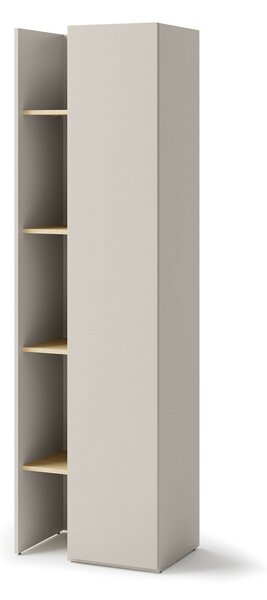 Könyvespolc Tivseva 102, Ajtókkal, Laminált forgácslap, 201x60x42cm, Kasmír