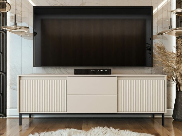 TV-állvány Comfivo Delruva I, Közepes sűrűségű farostlemez, Laminált forgácslap, 60x174x40cm, Kasmír