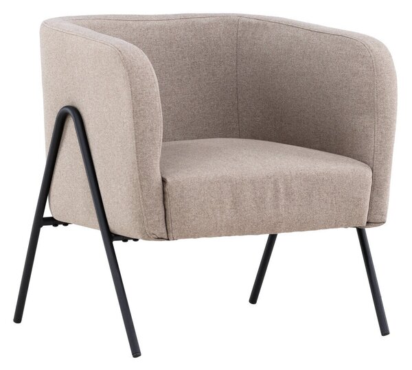Fotel Dallas 4493, Kárpit, 70x65x66cm, Bézs, Fekete