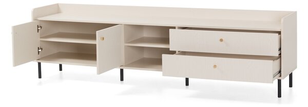 TV-állvány Sorsale 106, Laminált forgácslap, 59x210x42cm, Világosbarna