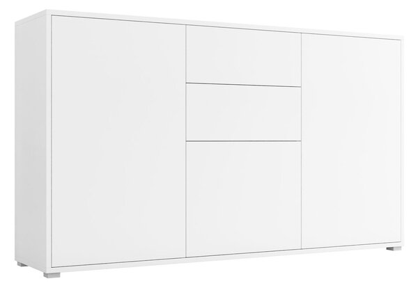 Komód Comfivo Tutela, Laminált forgácslap, 93x141x41cm, Fehér