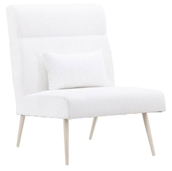 Fotel Dallas 4502, Kárpit, 95x70x89cm, Fehér, Fekete