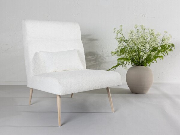 Fotel Dallas 4502, Kárpit, 95x70x89cm, Fehér, Fekete