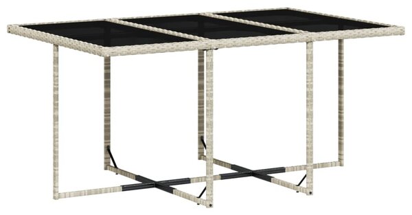 VidaXL 11 részes világosszürke polyrattan kerti ülőgarnitúra párnákkal