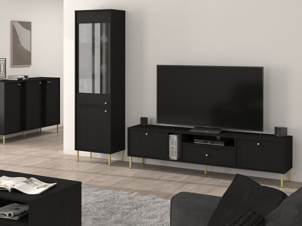 SERENA II 313 tévés szekrény - fekete