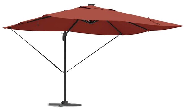 VidaXL Cantilever Roma Napernyő Piros és Fekete 352 x 251 x 265 cm