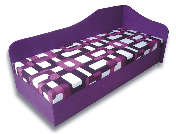 Egyszemélyes ágy (dívány) 80 cm Lady 87 (Lila 49 + Gusto 10) (J)