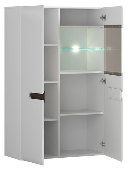 Vitrin Azteca Trio SFK1W1D/14/9 (Fehér + Fényes fehér)