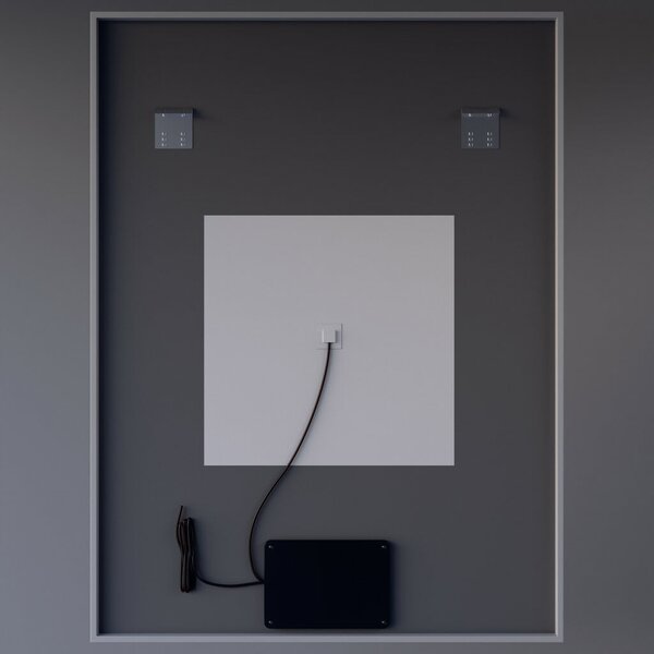 Welland Luxury-Line Sidlux LED tükör - fényerő + színhőfok állítás + páramentesítő + óra - 75 x 100 cm