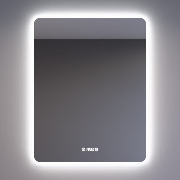 Welland Luxury-Line Jinzor LED tükör - fényerő + színhőfok állítás + páramentesítő + óra - 70 x 90 cm