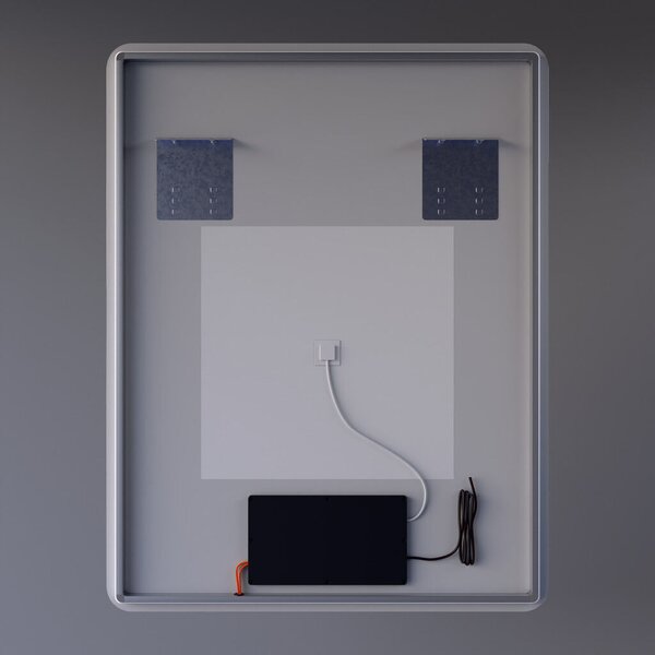 Welland Luxury-Line Jinzor LED tükör - fényerő + színhőfok állítás + páramentesítő + óra - 70 x 90 cm