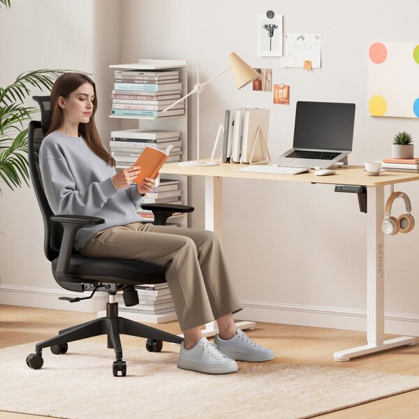 SENSE7 MOYO irodai szék, ergonomikus, fekete