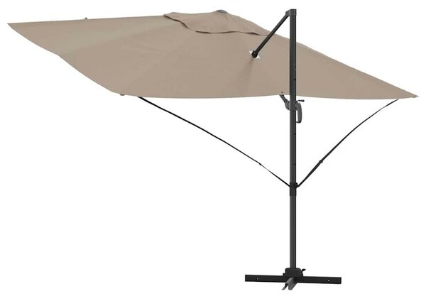 Cantilever Roma Napernyő Taupe és Fekete 352 x 251 x 260 cm