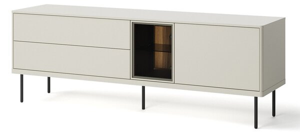 TV-állvány Voloma 105, Laminált forgácslap, 56x161x41cm, Kasmír, Sötét tölgy