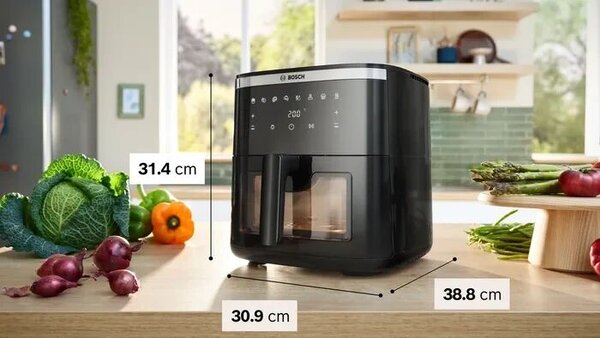 Bosch MAF671B0 AirFryer Forrólevegős Sütő 7.2L 1800W - Fekete