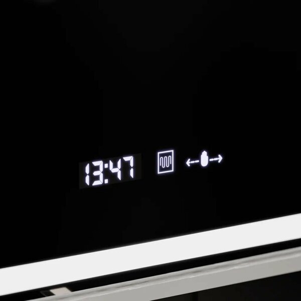 Téglalap alakú LED Tükör, 120x80cm, Ezüst Kerettel Mozgásérzékelő Fénnyel, Páramentesítő Rendszerrel, Órával és Hőmérővel, Szabá