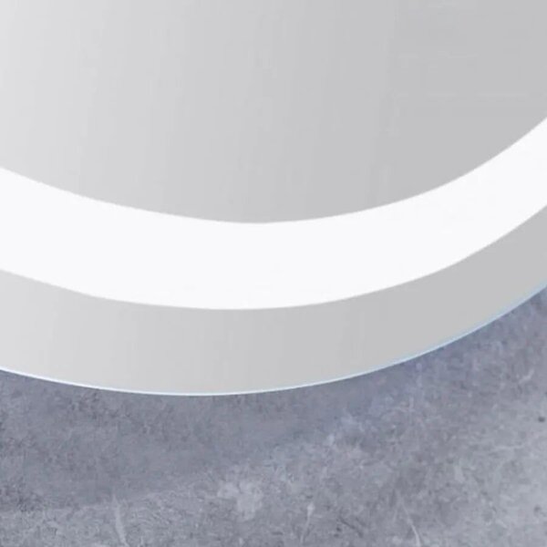 Kerek LED Tükör, 70cm, Celeste MotionGlow Marcello, Páramentesítő Rendszer, Óra & Hőmérő, Szabályozható Fényerő
