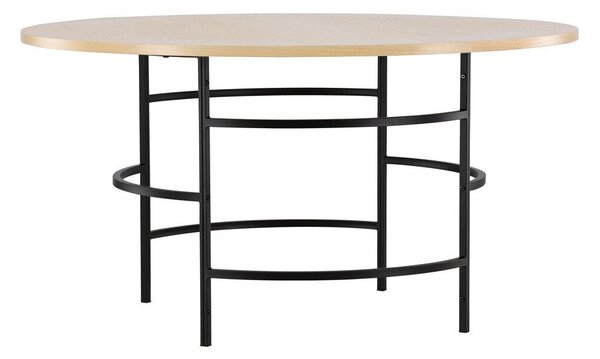 Asztal Dallas 4695, 74cm, Fekete, Világosbarna