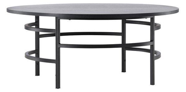 Dohányzóasztal Dallas 4696, Fém, 43cm, Fekete