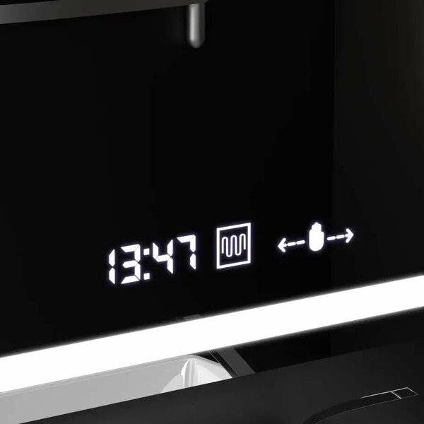Ovális LED tükör, 80x50cm, Altera MotionGlow Marcello szenzor, páramentesítő rendszer, óra és hőmérő, fényerő-szabályozható