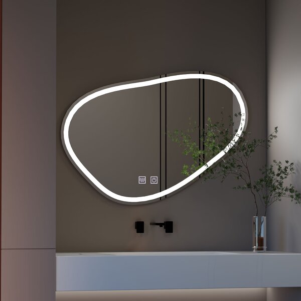 Quassare LED érintőtükör páramentesítő rendszerrel 90x65 cm