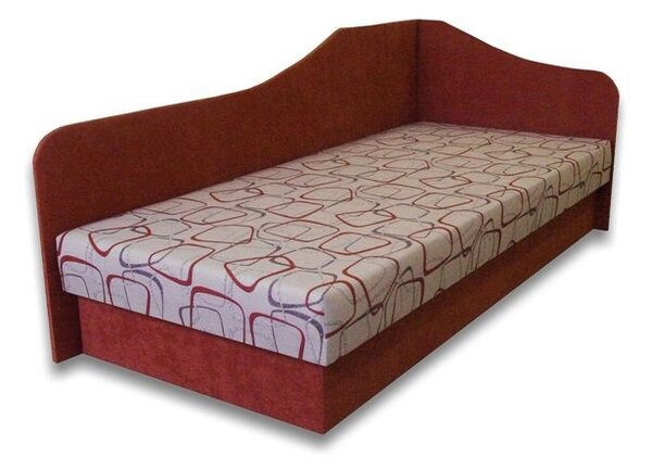 Egyszemélyes ágy (dívány) 80 cm Lady 87 (Tégla 41 + Dodo 1008) (J)