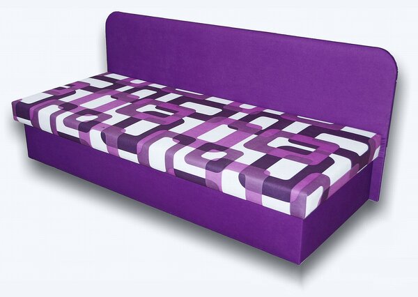 Egyszemélyes ágy (dívány) 80 cm Lady IV (Lila 49 + Gusto 10)